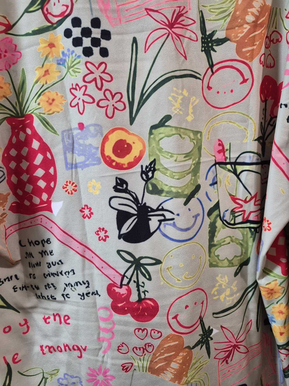 Casual Multicolor Graphic Print Woman's FLOW tunic Shirt - Picture 6 of 9